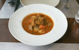 beef stew served on dish