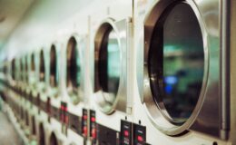 shallow focus photo of washing machines