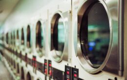 shallow focus photo of washing machines