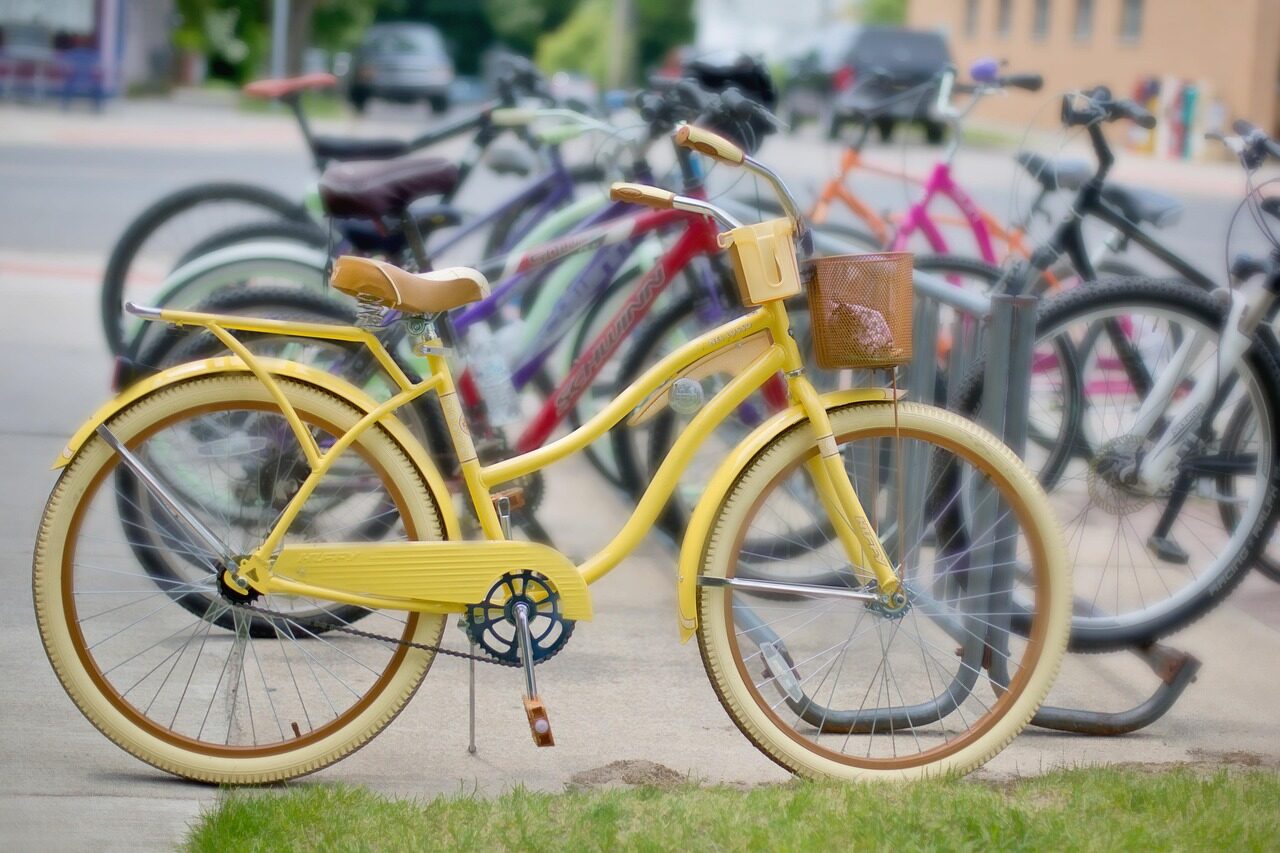 vintage bikes, bicycles, retro, nature, antique, summer