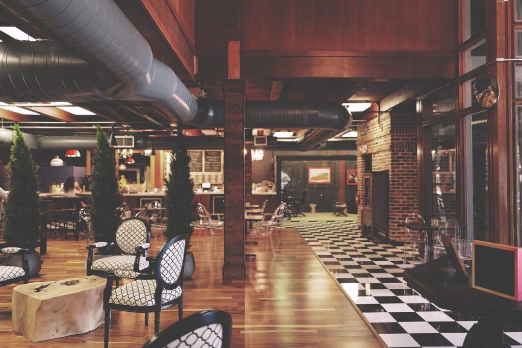 restaurant, furniture, interiors, interior design, interior decoration, architecture, bar, building, chairs, hotel, indoors, seats, tables, restaurant, restaurant, restaurant, restaurant, restaurant, bar, hotel, hotel
